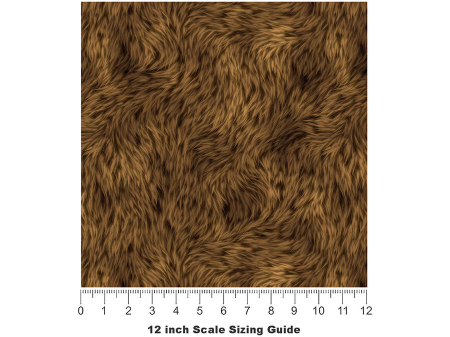 Cyber Grizzly Bear Vinyl Film Pattern Size 12 inch Scale~Rwraps Cyber Grizzly Bear Sizing Chart~3