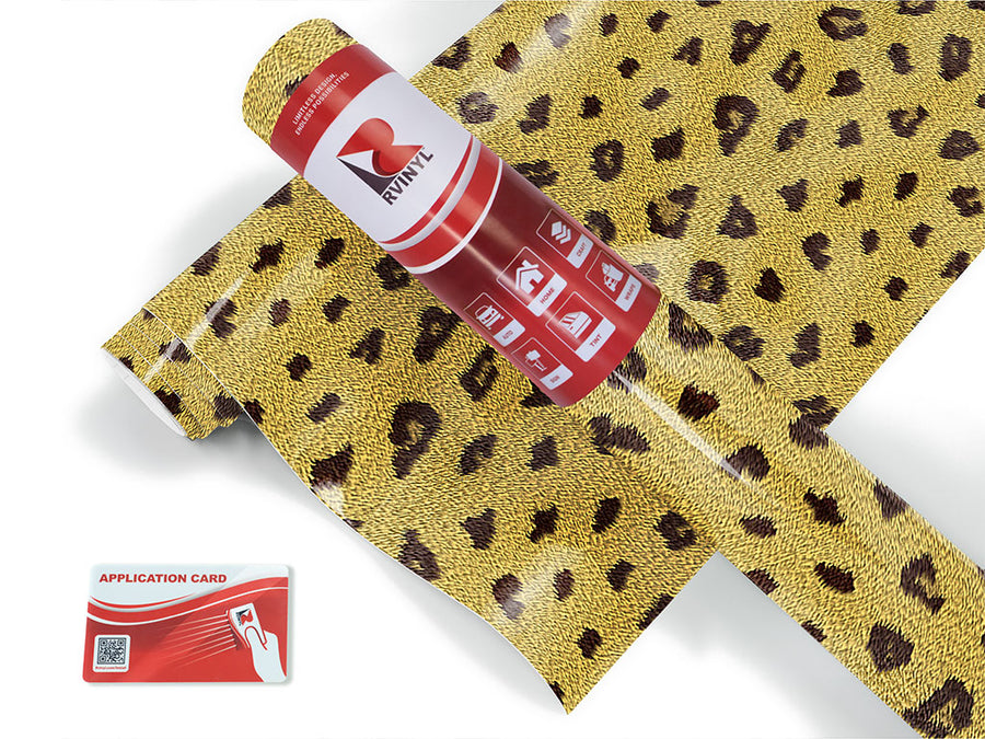 cyber savannaleopard animal print Craft Vinyl Roll