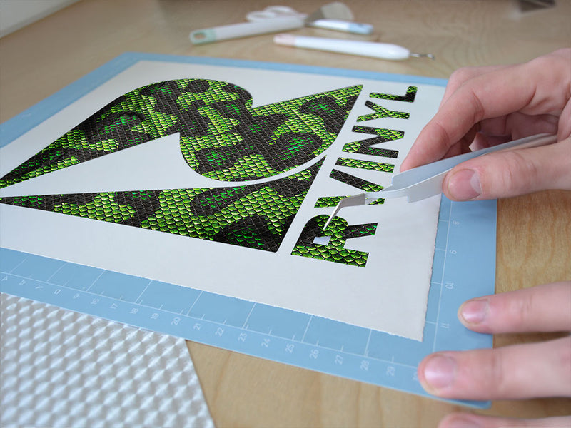 cyber serpentsnake animal print Easy Weed Craft Vinyl