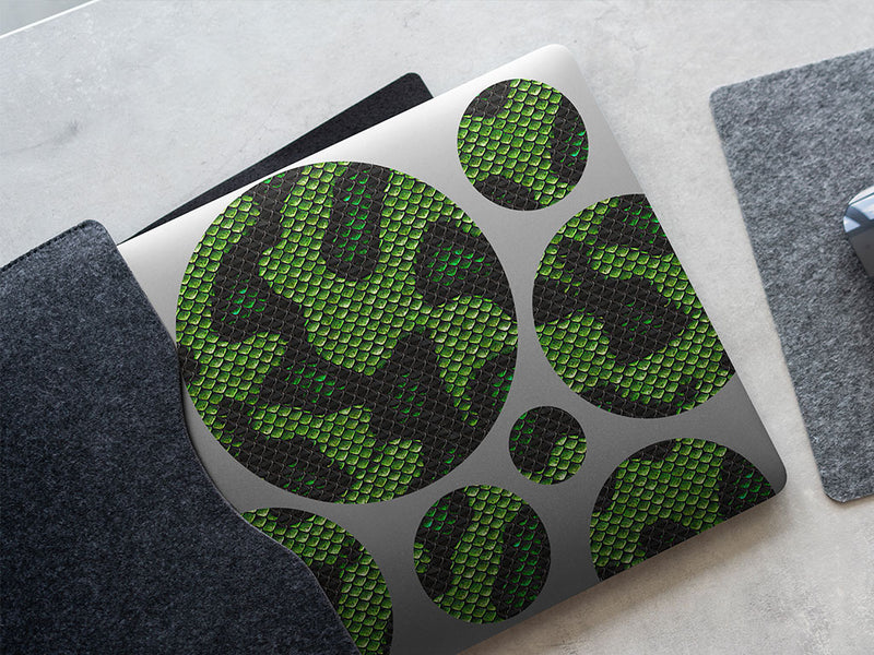 cyber serpentsnake animal print DIY Laptop Stickers