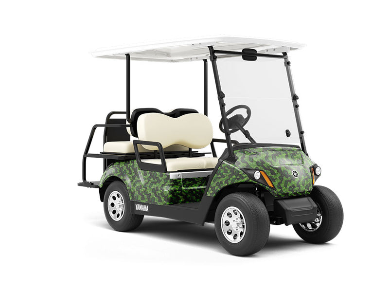 Cyber Serpent Snake Wrapped Golf Cart