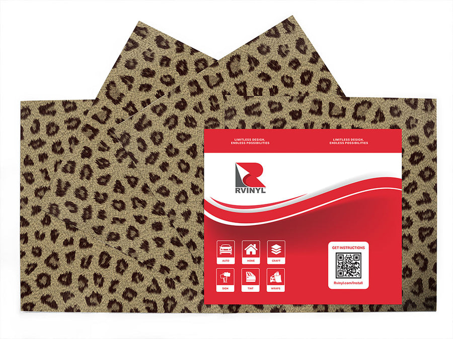 cyber stealthleopard animal print Craft Vinyl Sheet Pack