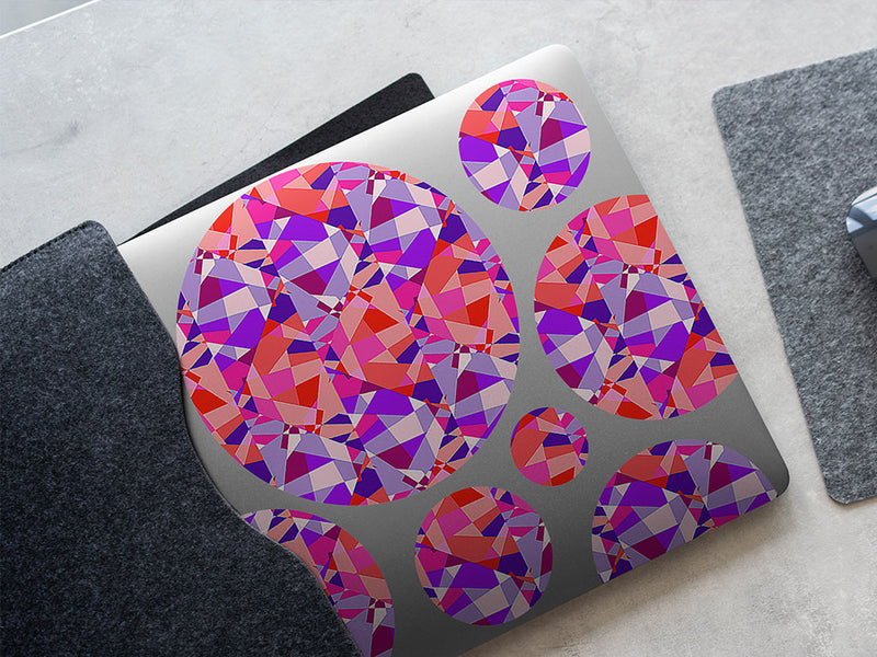 cyclamen sensation mosaic DIY Laptop Stickers