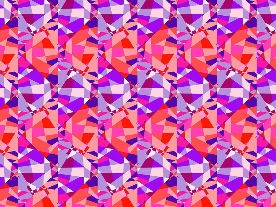 Cyclamen Sensation Mosaic Vinyl Wrap Pattern~Rwraps Series 914 Digitally Printed Vinyl Wrap~0
