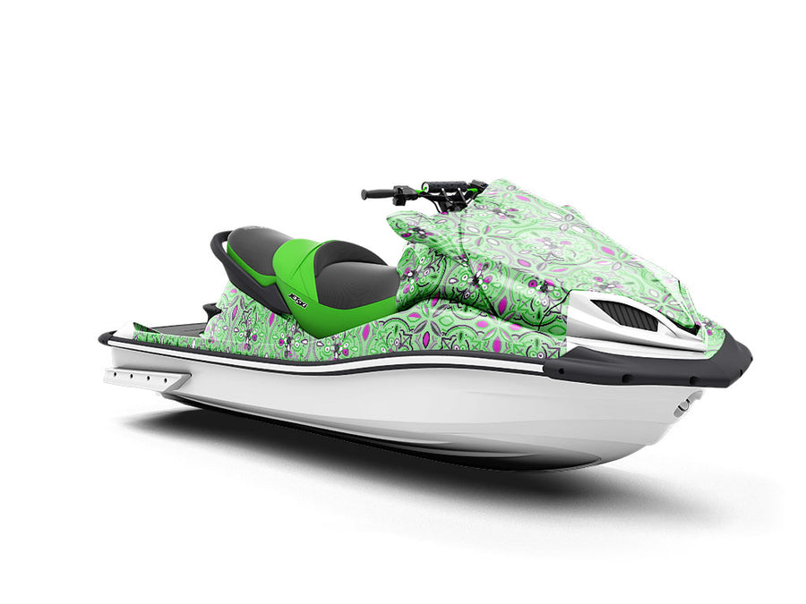 Cymbidium Orchid Tile Jet Ski Vinyl Customized Wrap
