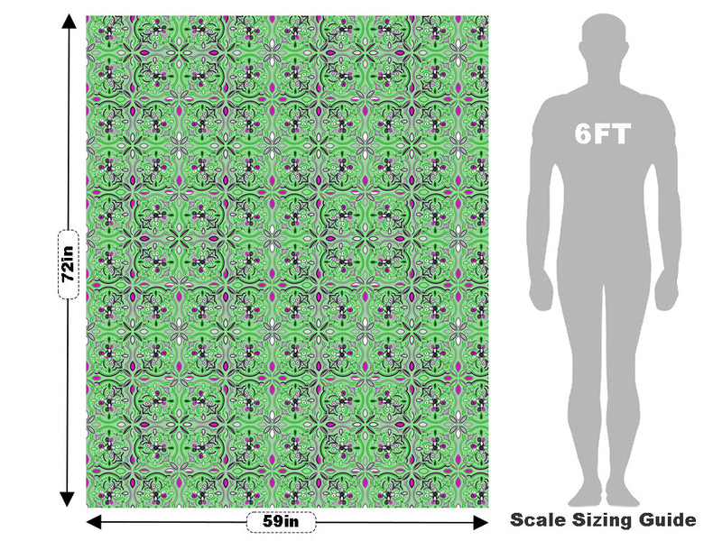 Cymbidium Orchid Tile Vehicle Wrap Scale~Rwraps Series 914 Cymbidium Orchid Tile Measurements~2