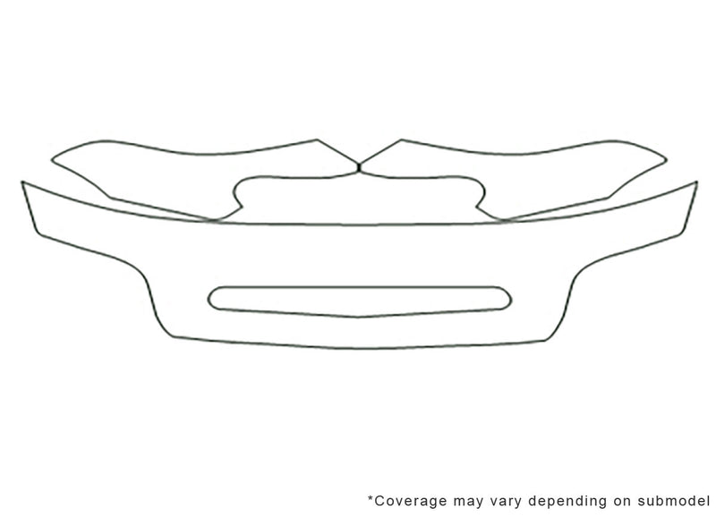 nubira 3M Clear Bra Hood Precut PPF Diagram