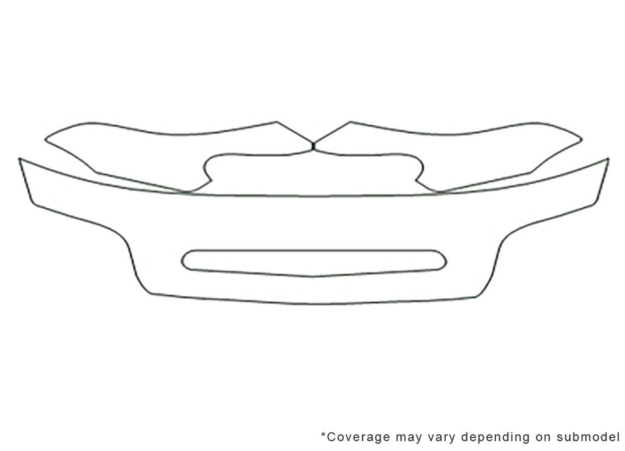 nubira Avery Dennison Clear Bra Hood Precut PPF Diagram
