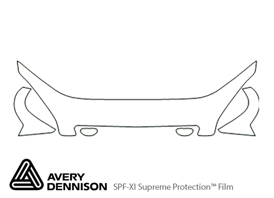 nubira Avery Dennison Clear Bra Hood Precut PPF Diagram