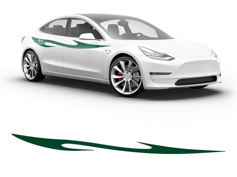 3M Dark Green Dagger Body Graphic~Full Side Auto Decal Kit~0
