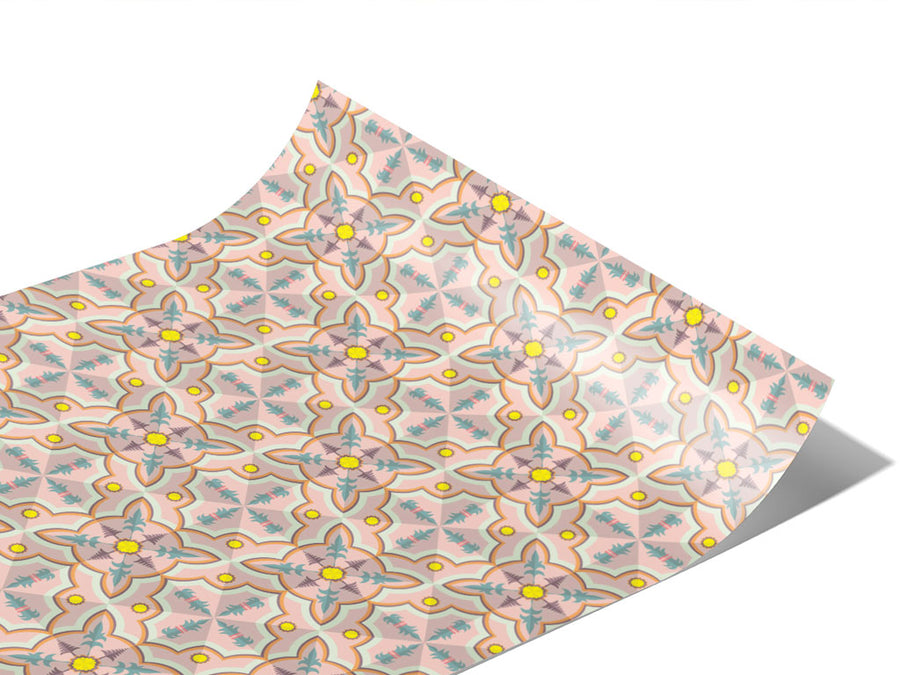 Dahlia Tile Vinyl Wraps~Rwraps Series 914 Digitally Printed Vinyl Wrap~1