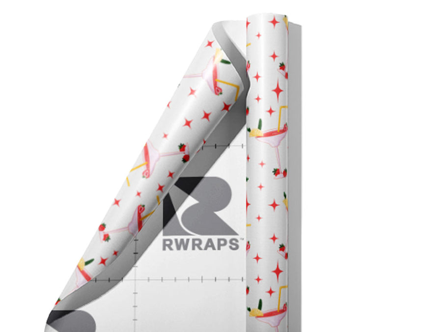 Daiquiri Do Alcohol Wrap Film Sheets~Rwraps Series 914 Daiquiri Do Alcohol Scrolled Sheet~3