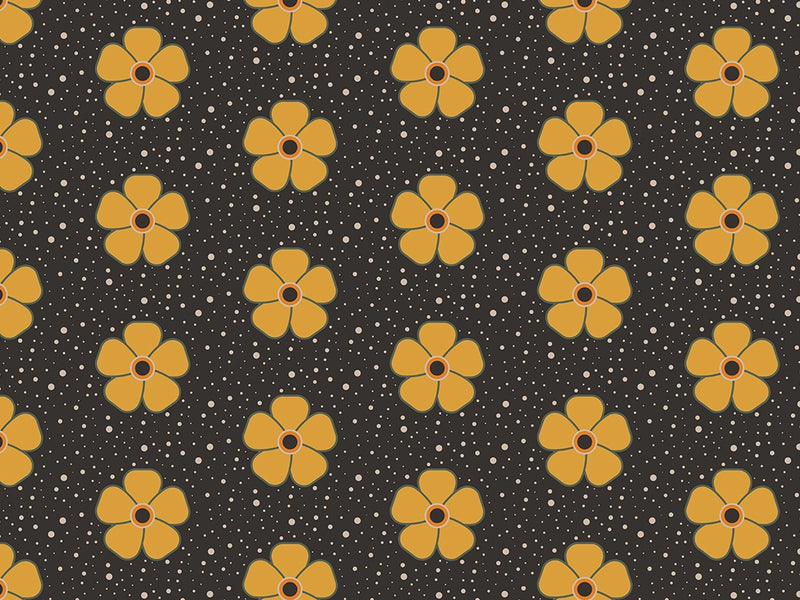 Daisy Daisy Retro Vinyl Wrap Pattern~Rwraps Series 914 Digitally Printed Vinyl Wrap~0