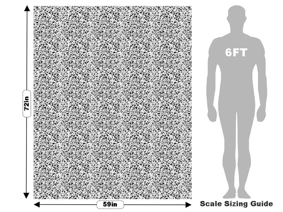 Dalmatian Terrazzo Vehicle Wrap Scale~Rwraps Series 914 Dalmatian Terrazzo Measurements~1