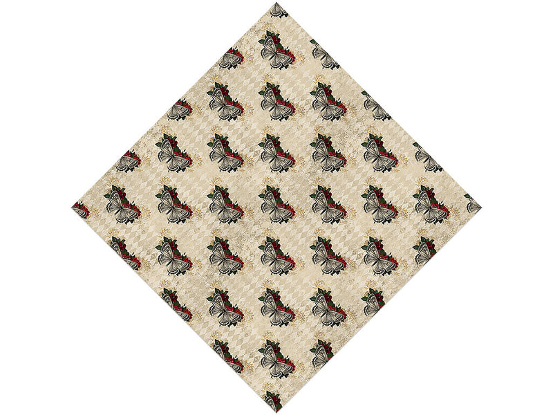 Damask Moths Gothic Vinyl Wrap Pattern