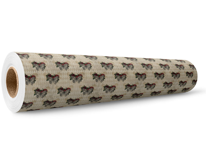 Damask Moths Gothic Wrap Film Wholesale Roll~Rwraps Series 914 Digitally Printed Vinyl Roll~5