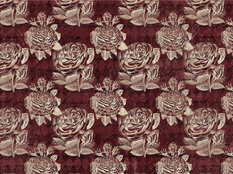 Damask Roses Gothic Vinyl Wrap Pattern~Rwraps Series 914 Digitally Printed Vinyl Wrap~0