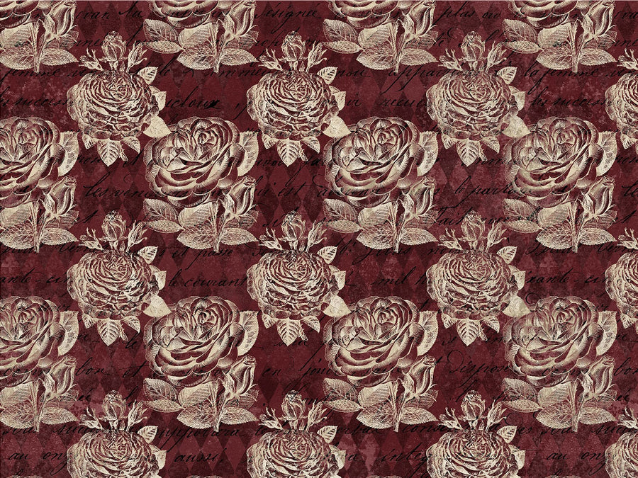 Damask Roses Gothic Vinyl Wrap Pattern~Rwraps Series 914 Digitally Printed Vinyl Wrap~0