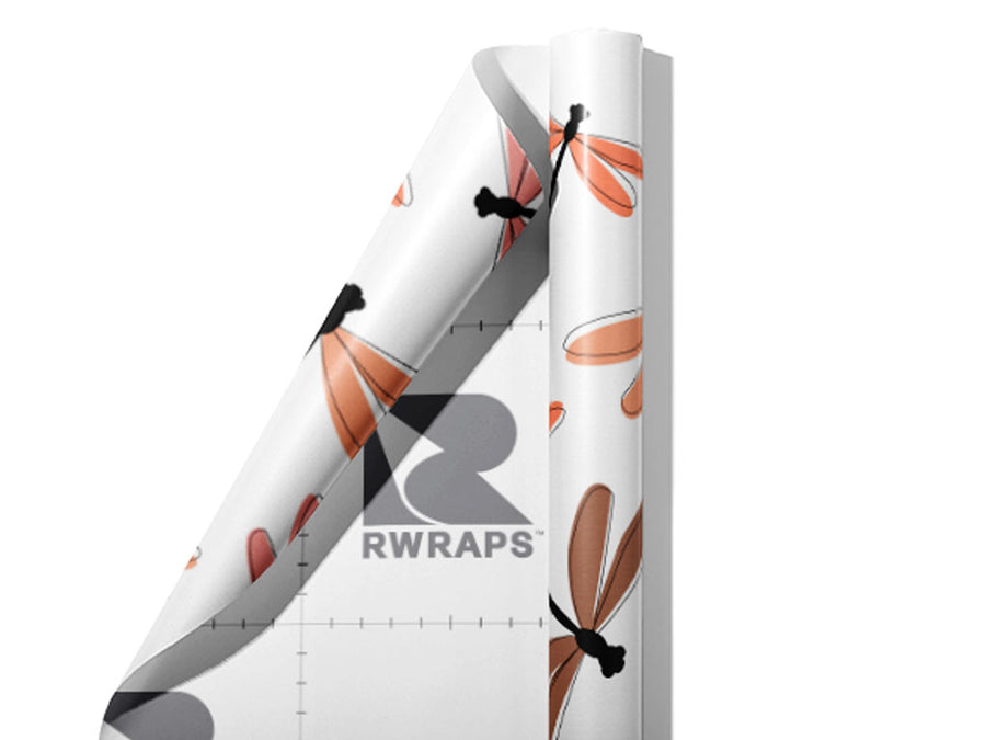 Damsel In Distress Bug Wrap Film Sheets~Rwraps Series 914 Damsel In Distress Bug Scrolled Sheet~3