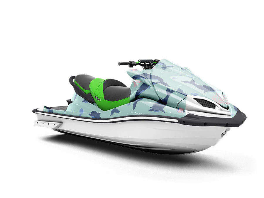 Dancing Dolphins Marine Life Jet Ski Vinyl Customized Wrap