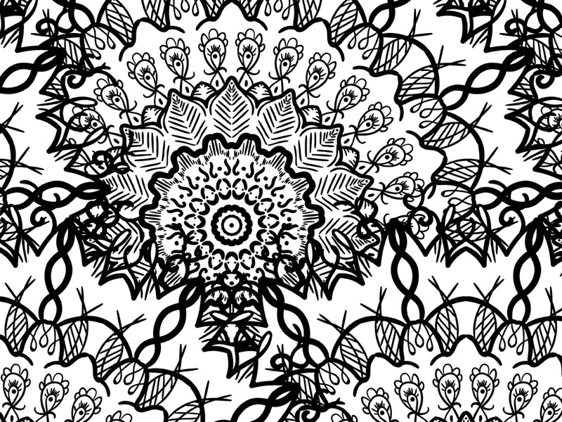 Dancing Spirals Mandala Vinyl Wrap Pattern~Rwraps Series 914 Digitally Printed Vinyl Wrap~0