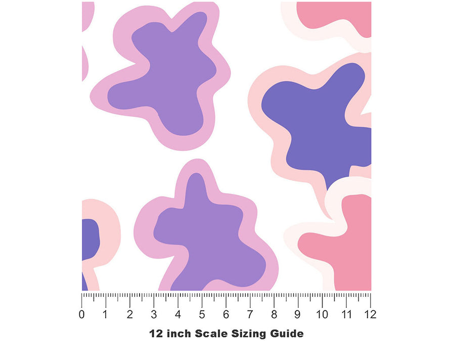 Dancing Type Abstract Vinyl Film Pattern Size 12 inch Scale~Rwraps Dancing Type Abstract Sizing Chart~2