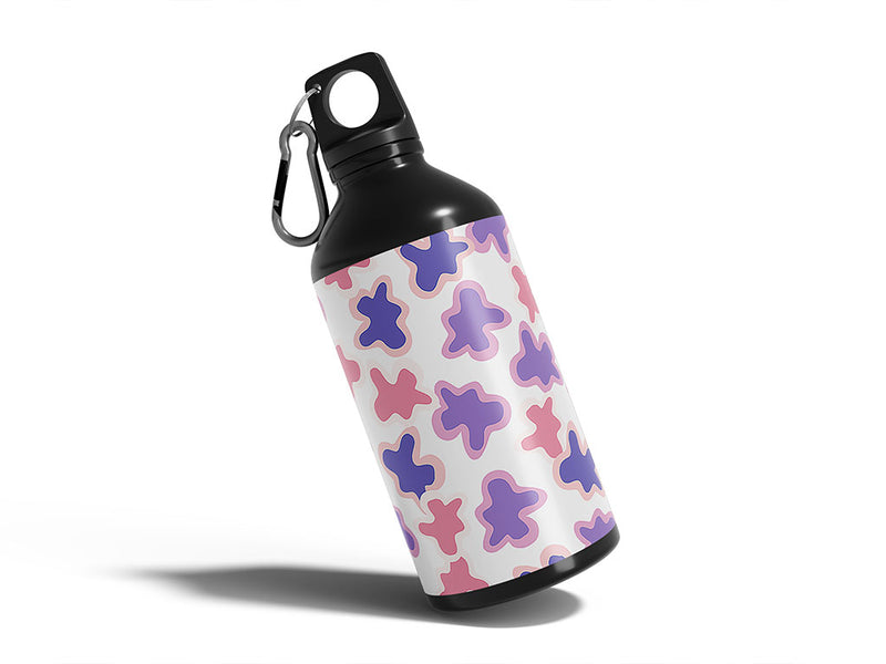dancing type abstract geometric Water Bottle DIY Stickers