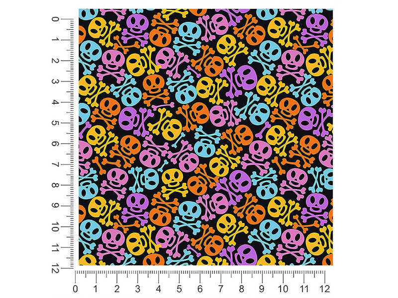 danger ahead skull and bones 1ft x 1ft Craft Sheets