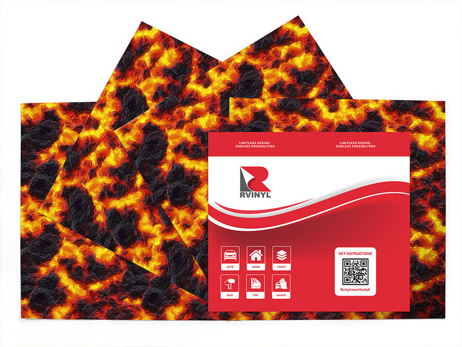 dangerous hotspot lava Craft Vinyl Sheet Pack