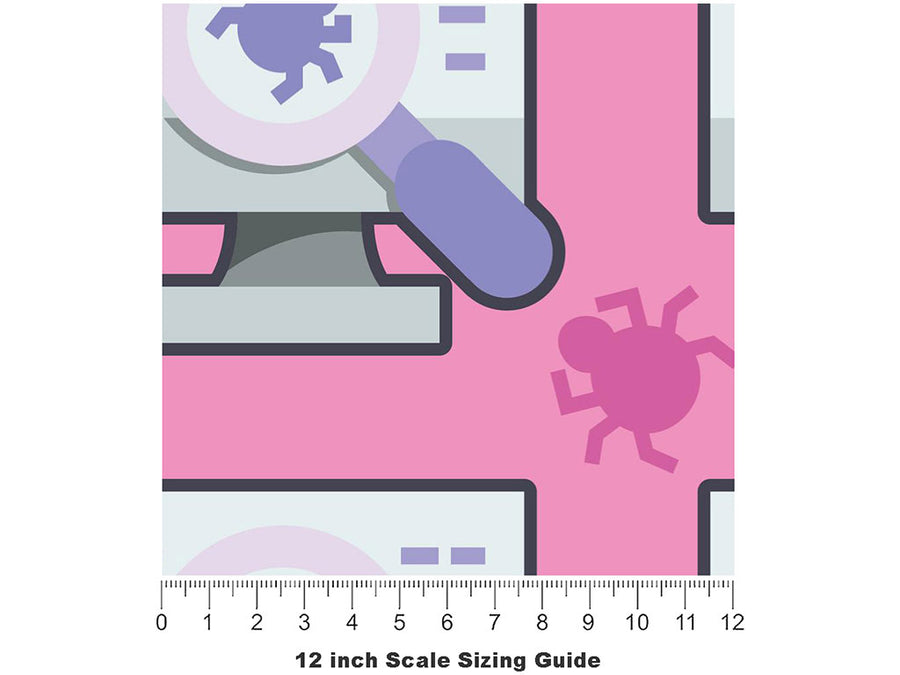Dangerous Infestation Technology Vinyl Film Pattern Size 12 inch Scale~Rwraps Dangerous Infestation Technology Sizing Chart~3