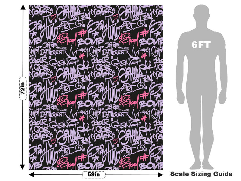 Dare to Be Graffiti Vehicle Wrap Scale~Rwraps Series 914 Dare to Be Graffiti Measurements~2