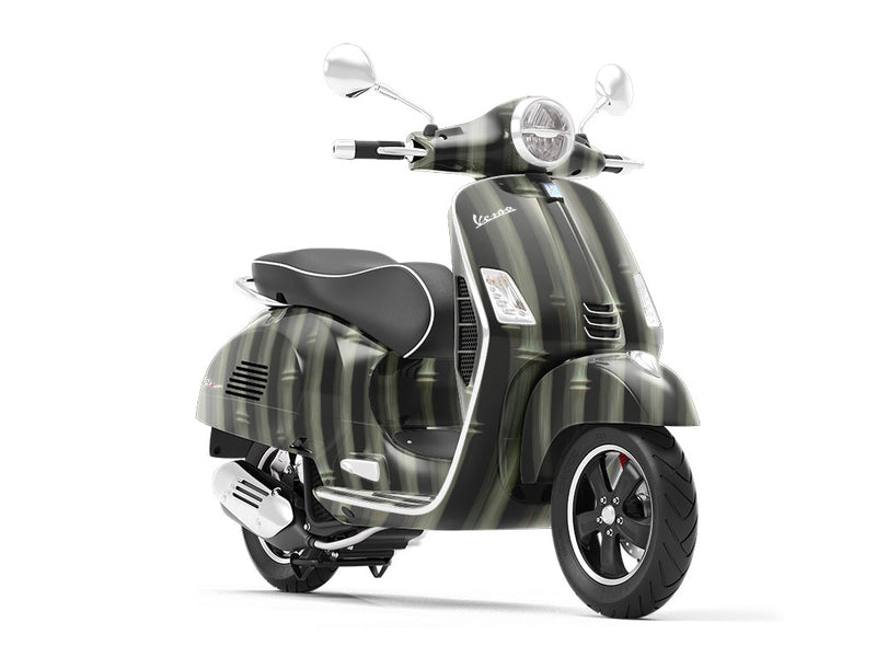 Dark Bambos Bamboo Vespa Scooter Wrap Film
