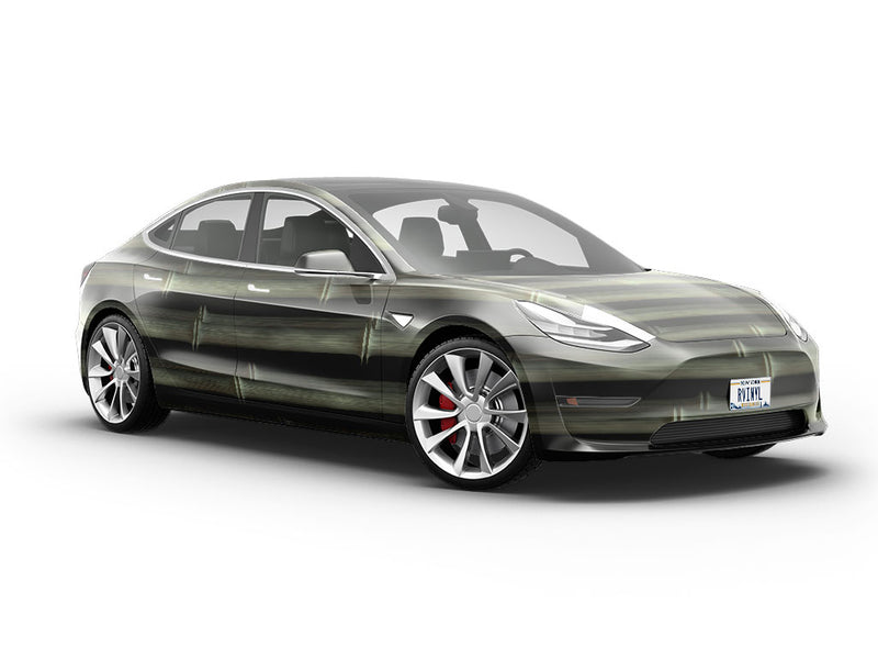 Dark Bambos Bamboo Vehicle Vinyl Wrap