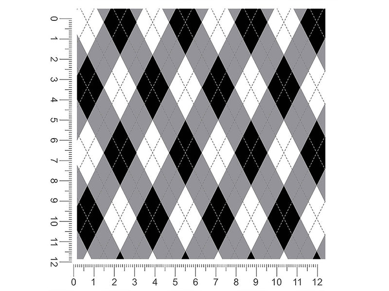 dark carbon argyle 1ft x 1ft Craft Sheets