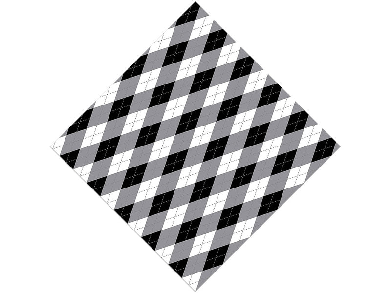 Dark Carbon Argyle Vinyl Wrap Pattern