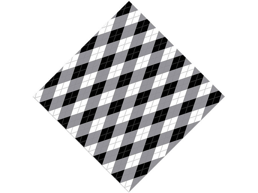 Dark Carbon Argyle Vinyl Wrap Pattern