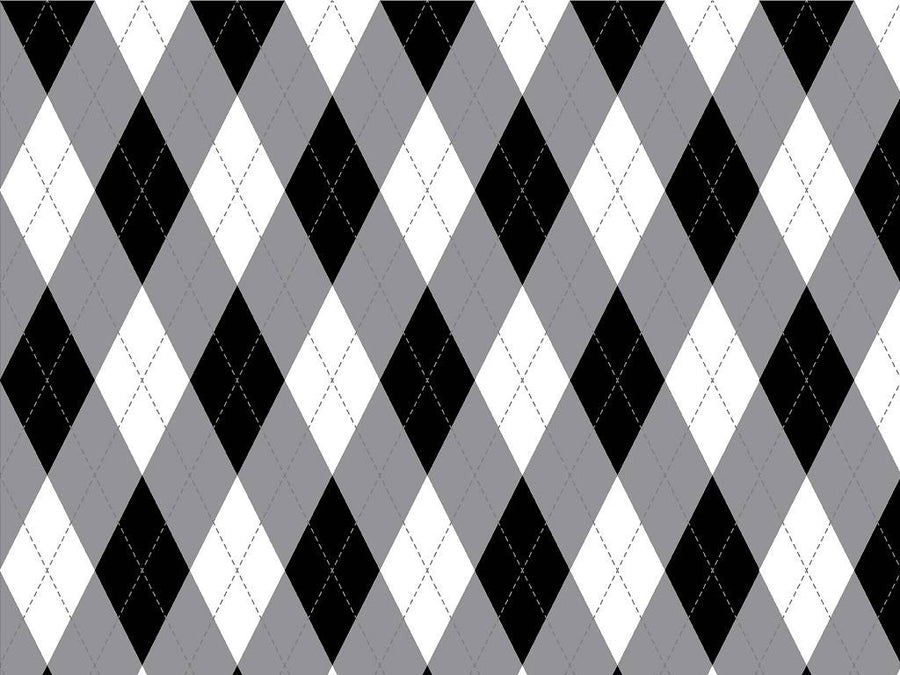 Dark Carbon Argyle Vinyl Wrap Pattern~Rwraps Series 914 Digitally Printed Vinyl Wrap~0