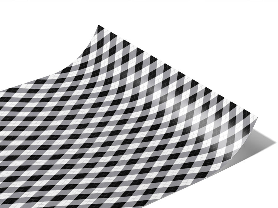 Dark Carbon Argyle Vinyl Wraps~Rwraps Series 914 Digitally Printed Vinyl Wrap~0