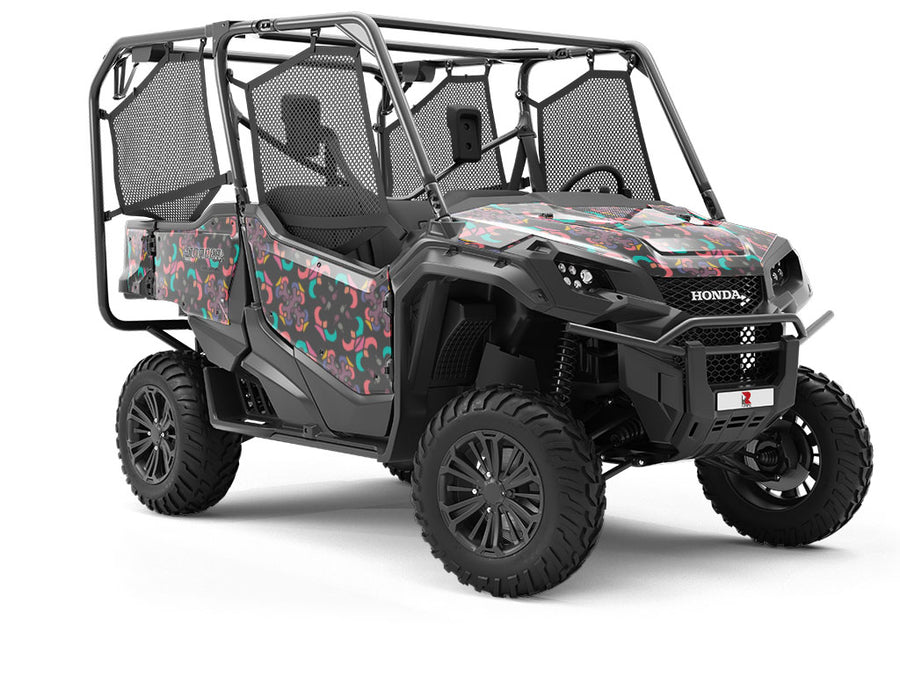 Dark Combat Art Deco Utility Vehicle Vinyl Wrap