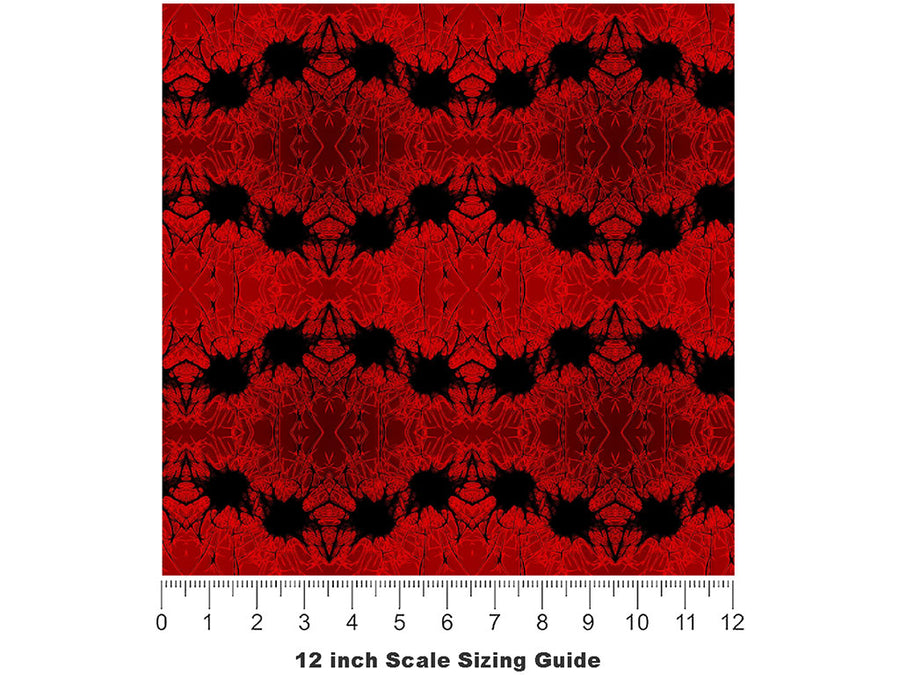 Dark Desire Vampire Vinyl Film Pattern Size 12 inch Scale~Rwraps Dark Desire Vampire Sizing Chart~2