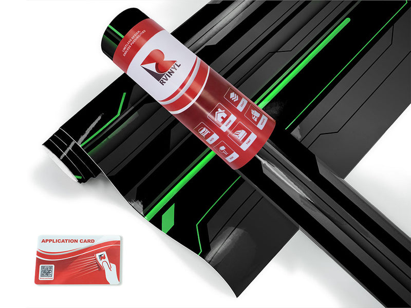 Dark Emerald Technology Jet Ski Vinyl Customized Wrap