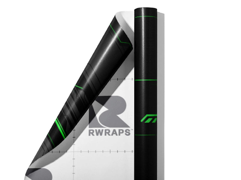 Dark Emerald Technology Wrap Film Sheets~Rwraps Series 914 Dark Emerald Technology Scrolled Sheet~4