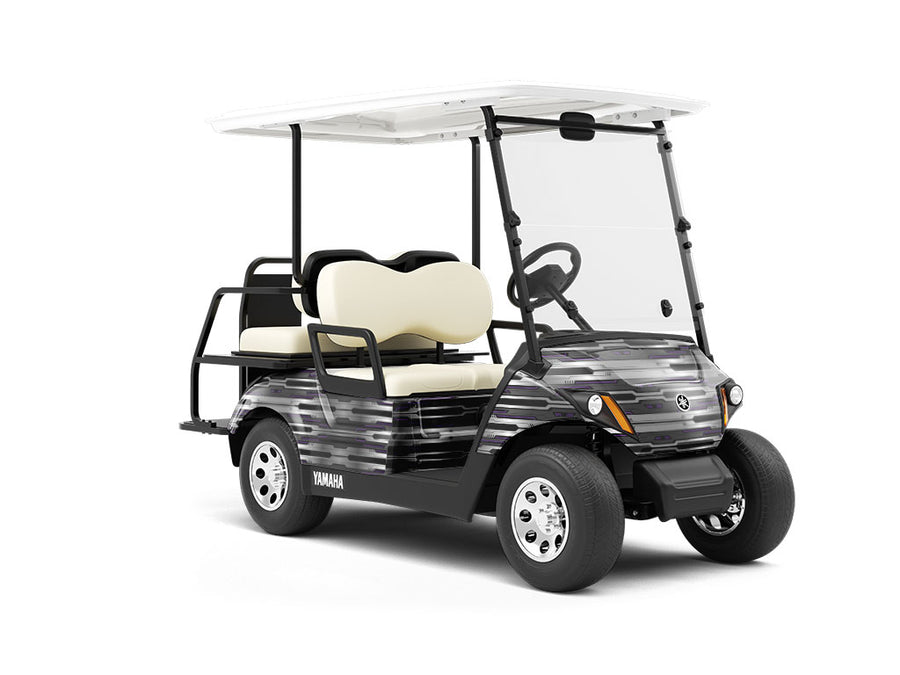Dark Iris Technology Wrapped Golf Cart