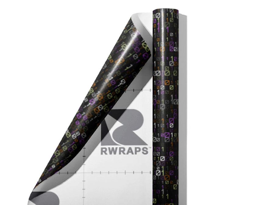 Dark Matrix Technology Wrap Film Sheets~Rwraps Series 914 Dark Matrix Technology Scrolled Sheet~4