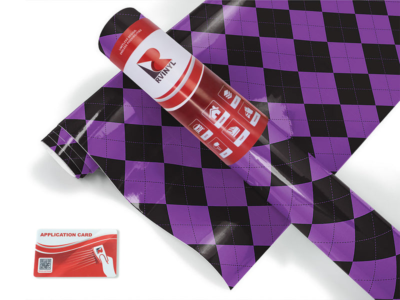 dark orchid argyle Craft Vinyl Roll