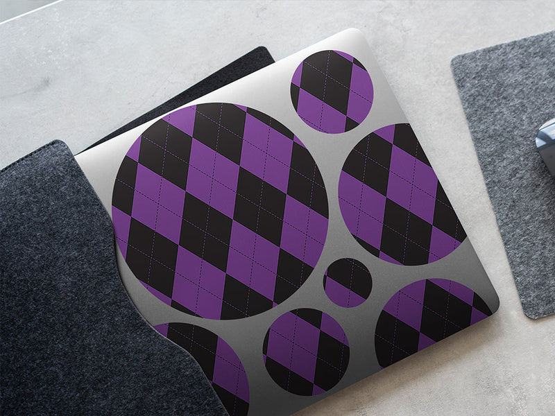 dark orchid argyle DIY Laptop Stickers