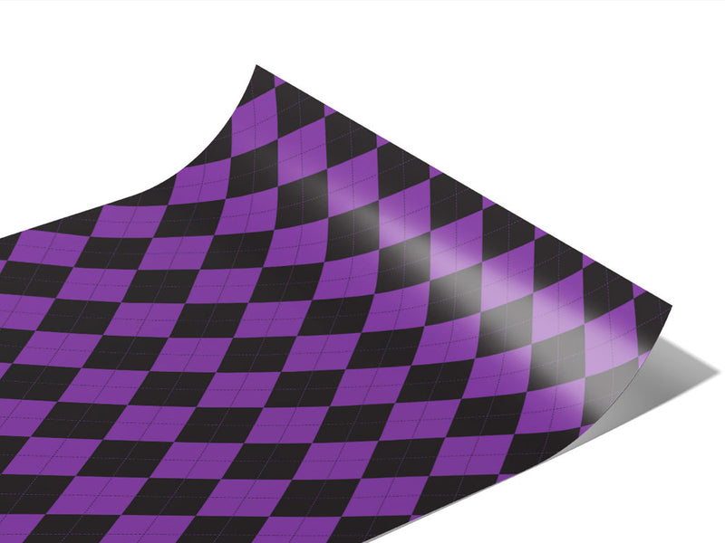 Dark Orchid Argyle Vinyl Wraps~Rwraps Series 914 Digitally Printed Vinyl Wrap~0