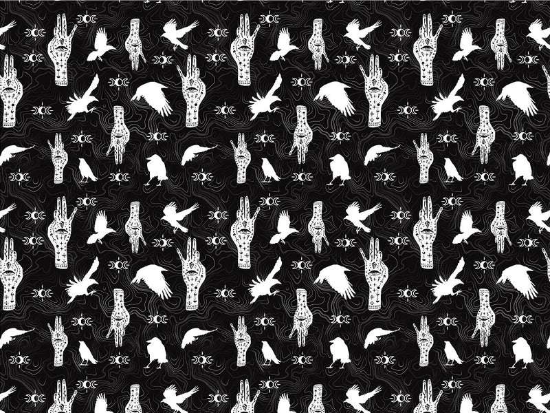 Dark Palmistry Horror Vinyl Wrap Pattern~Rwraps Series 914 Digitally Printed Vinyl Wrap~0