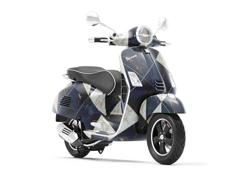 Dark Reflection Tile Vespa Scooter Wrap Film
