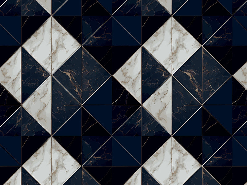 Dark Reflection Tile Vinyl Wrap Pattern~Rwraps Series 914 Digitally Printed Vinyl Wrap~0